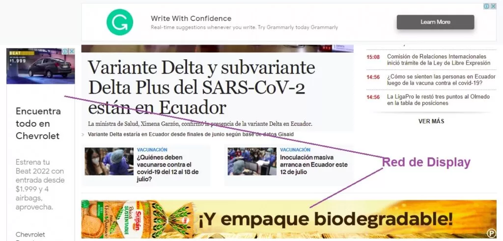 Anuncios en la red de display de Google